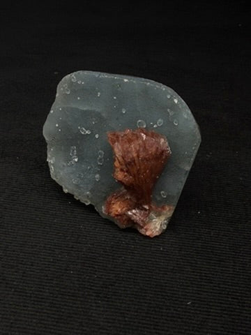 Indian Blue & Grey Chalcedony with Chocolate Heulandite Specimen - 106CC