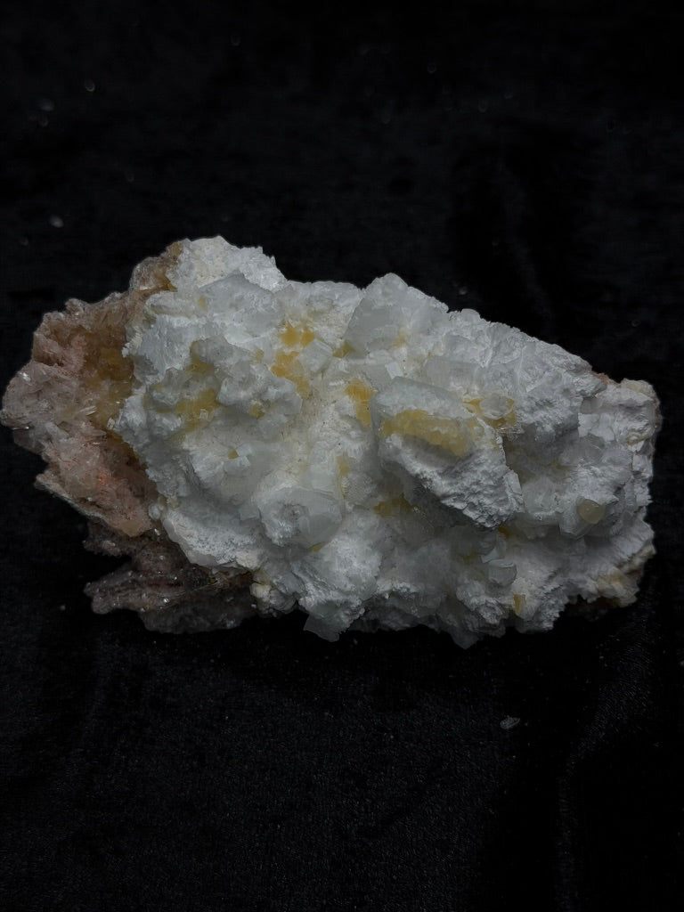 Pink Coral with Barite Crystal, with Stilbite, Yellow Calcite and Green Hues - 97PC