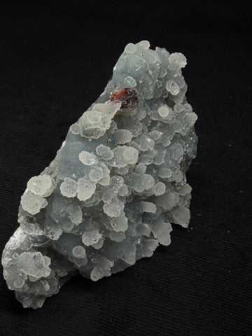 Sugary Blue & Grey Chalcedony Specimen with Chocolate Heulandite - 119SC