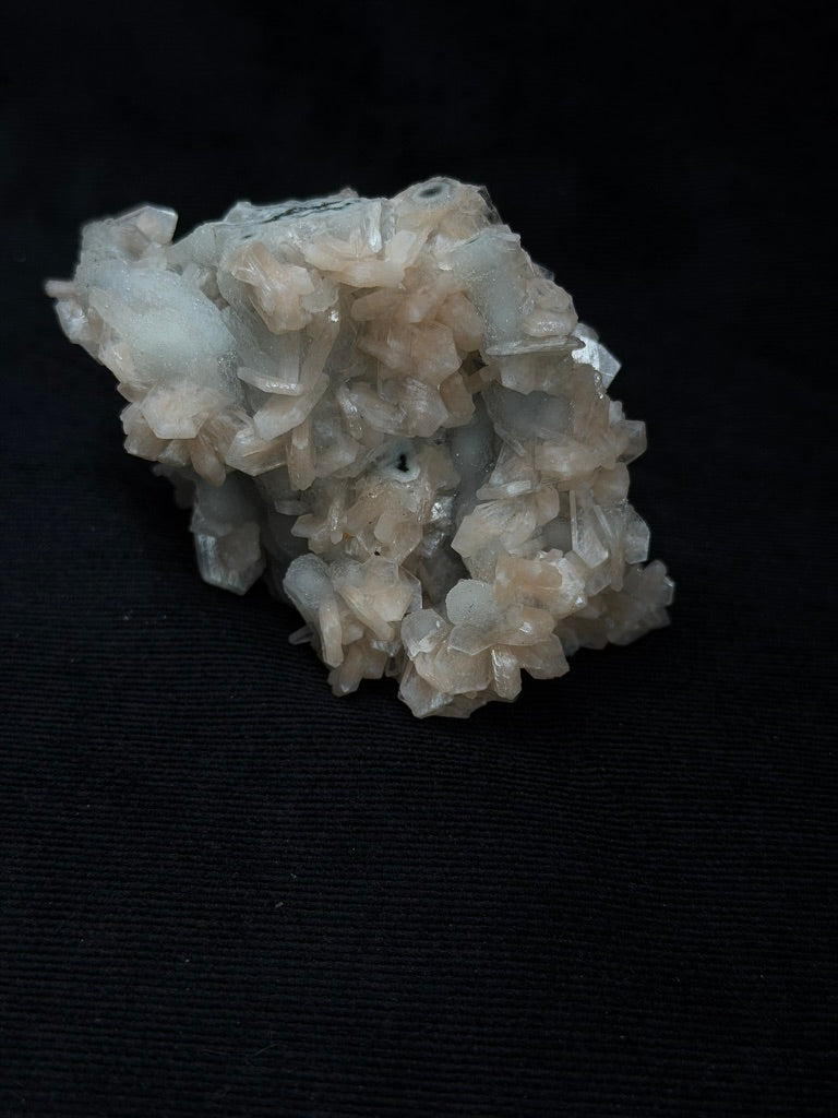 Premium Blue Grey Chalcedony with Peach Stilbite Specimen - 135CS