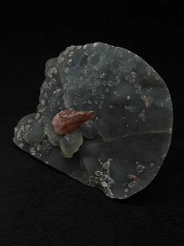 Indian Blue & Grey Chalcedony with Chocolate Heulandite Specimen - 168CC
