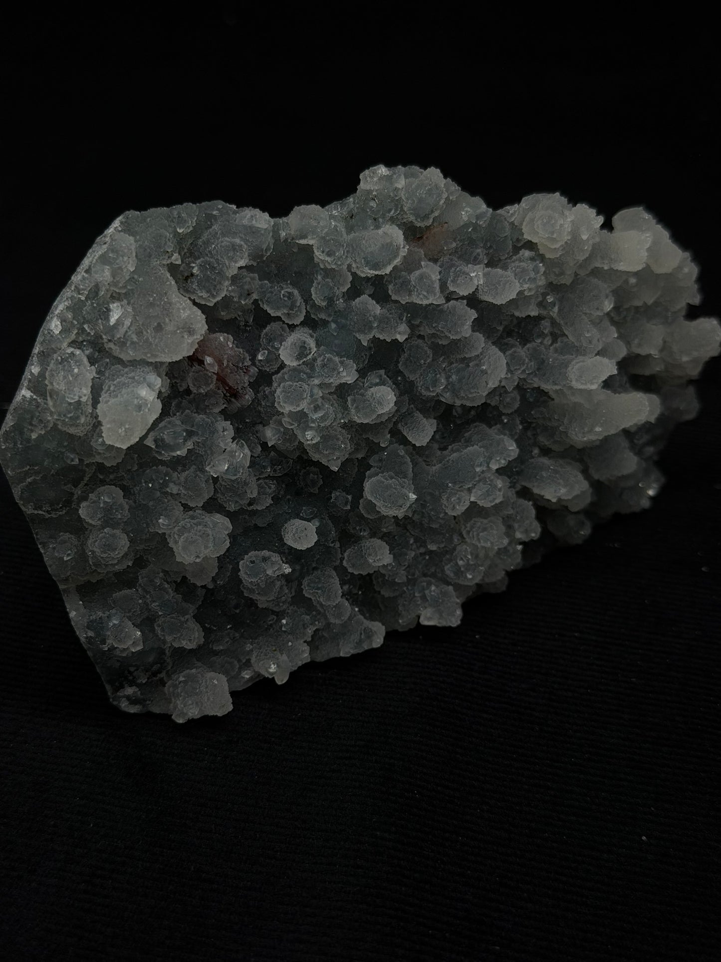 Sugary Blue & Grey Chalcedony Specimen with Chocolate Heulandite - 130SC