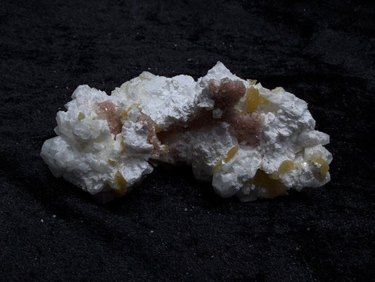 Pink Coral with Barite Crystal, with Stilbite and Yellow Calcite - 50BC