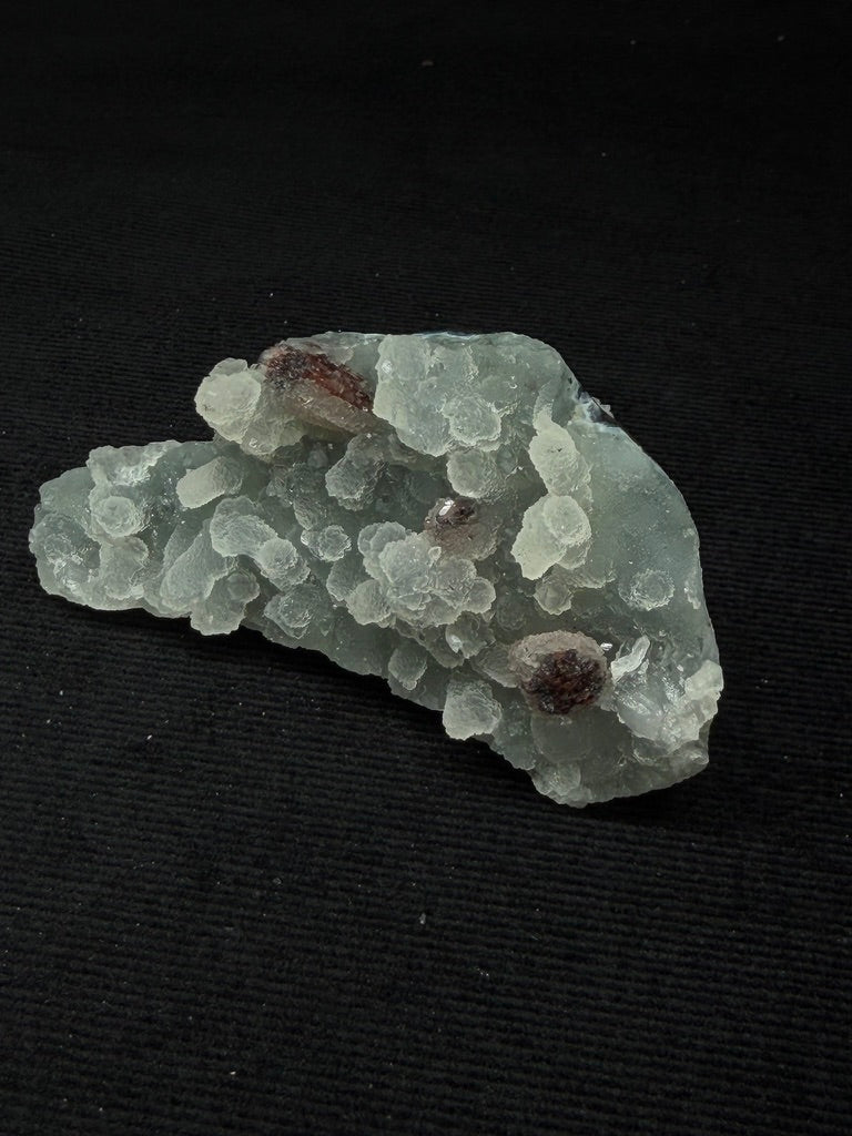 Sugary Blue & Grey Chalcedony Specimen with Chocolate Heulandite - 99SC
