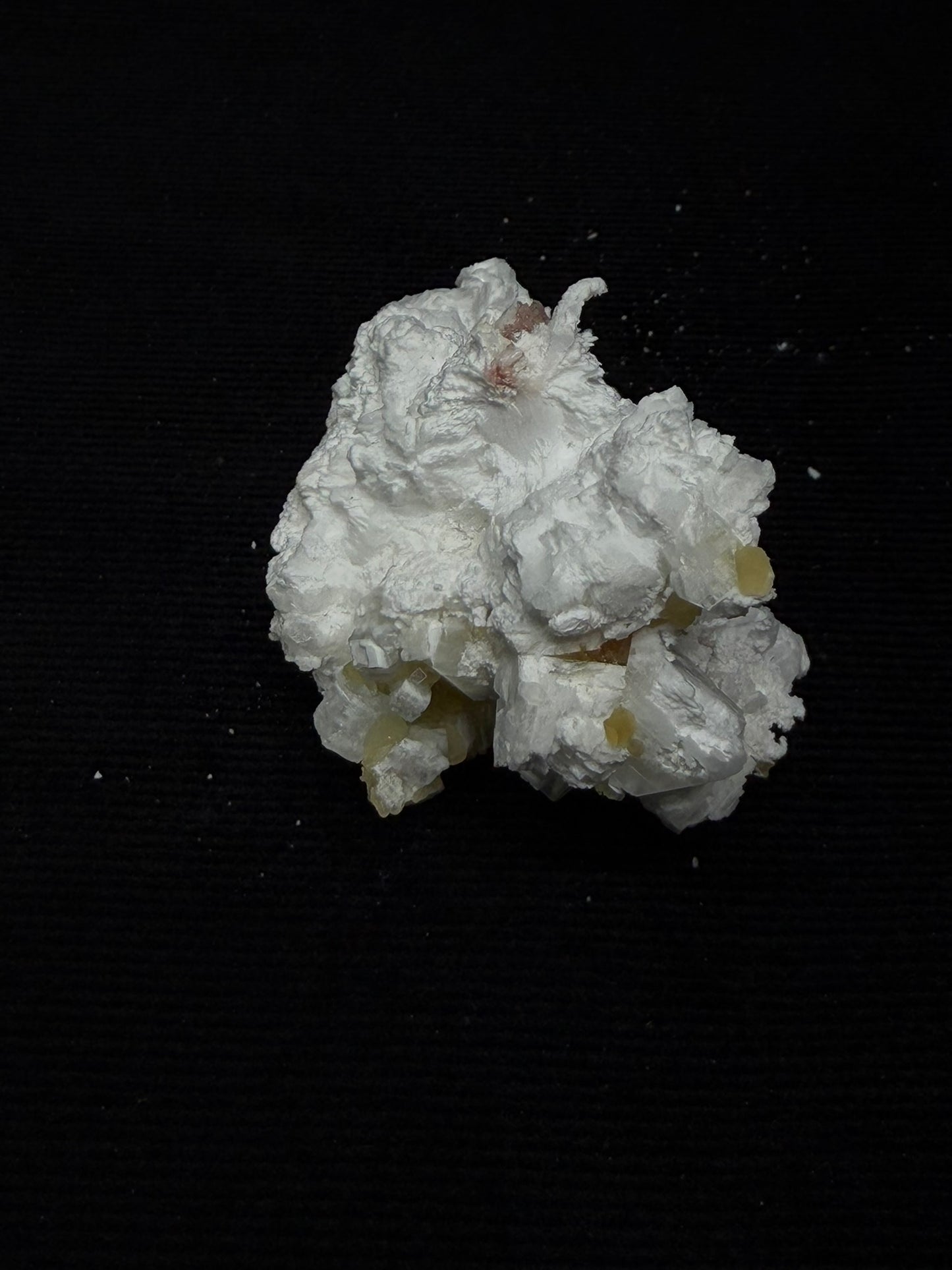 Barite Crystal with Hints of Pink Coral, Stilbite and Yellow Calcite - 37PC