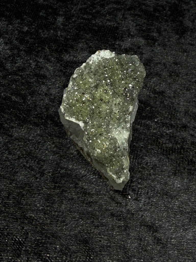 Brazilian Green Sparkly Sugar Amethyst Freeform - 35R