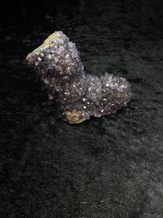 Brazilian Sparkly Purple Amethyst with Pink Amethyst Heart - UGG BOOT 38PA