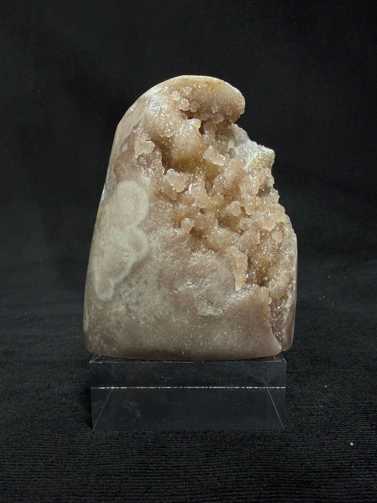 Brazilian Pink Amethyst Freeform with Golden Shimmer - 39A