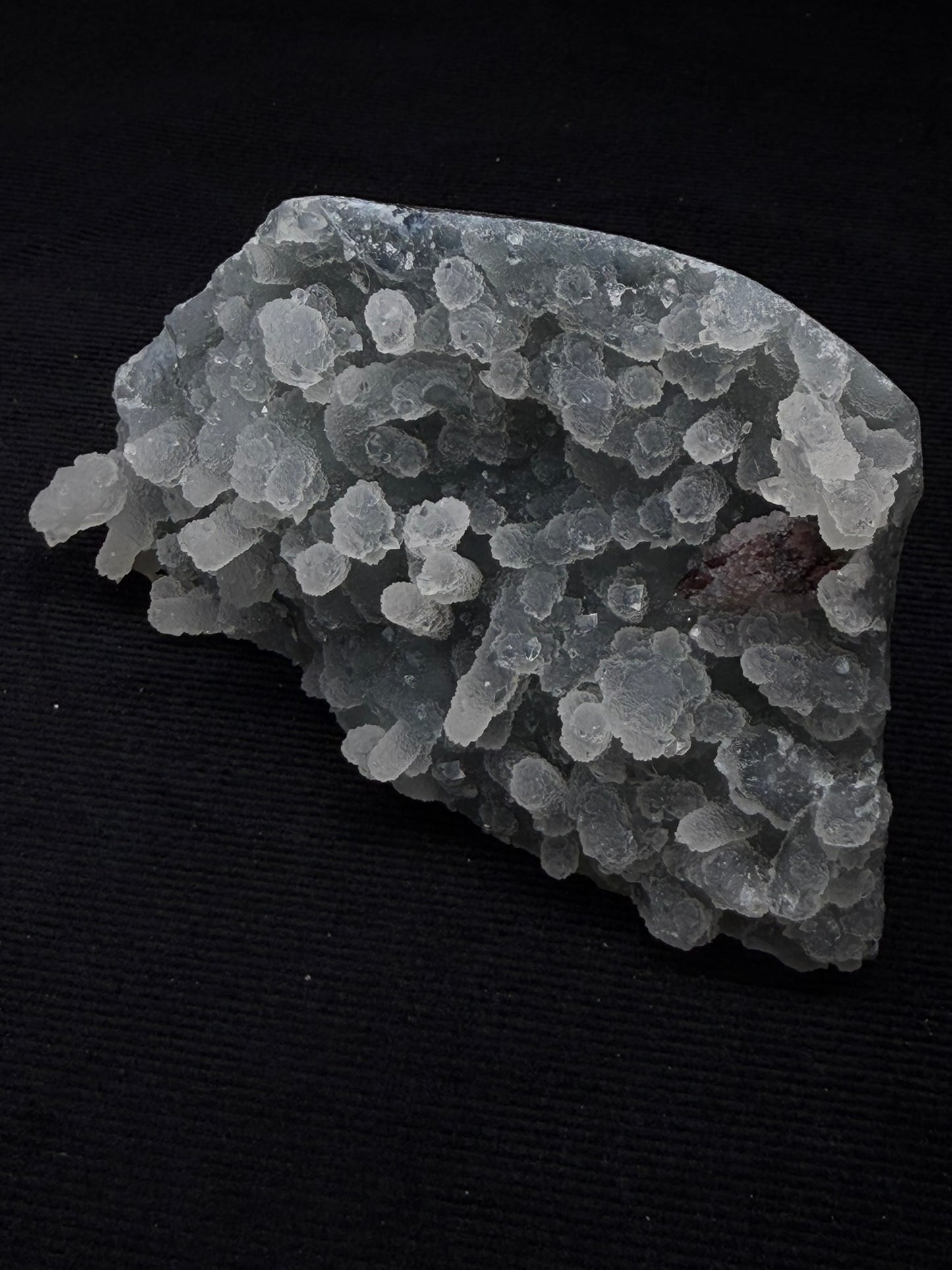 Sugary Blue & Grey Chalcedony Specimen with Chocolate Heulandite - 112SC