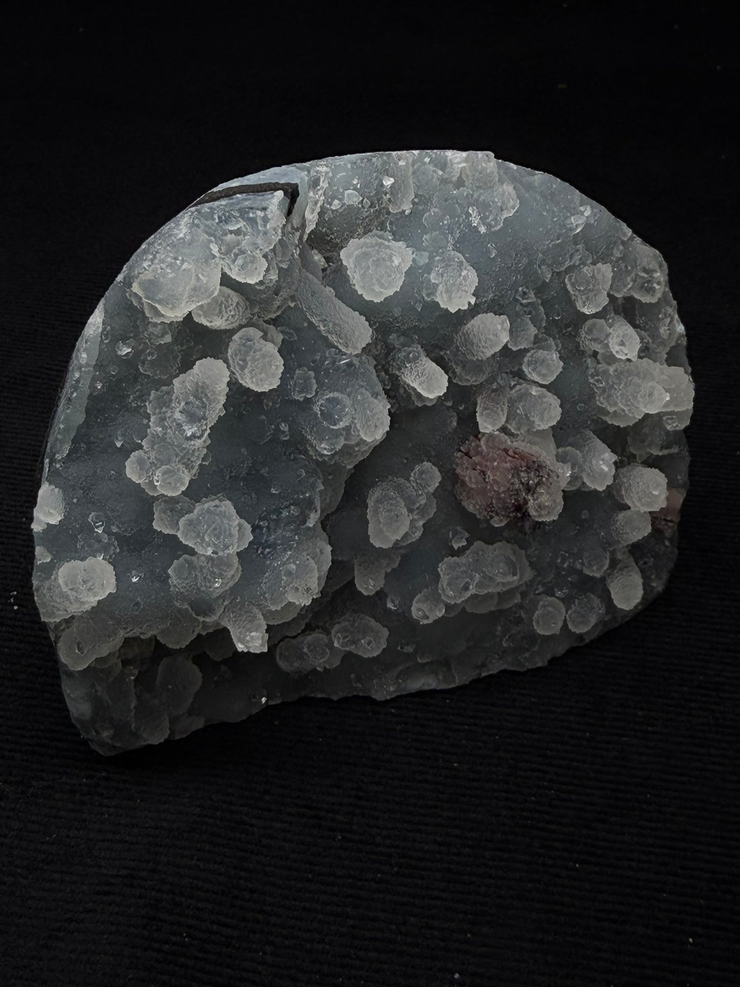 Sugary Blue & Grey Chalcedony Specimen with Chocolate Heulandite - 135CA