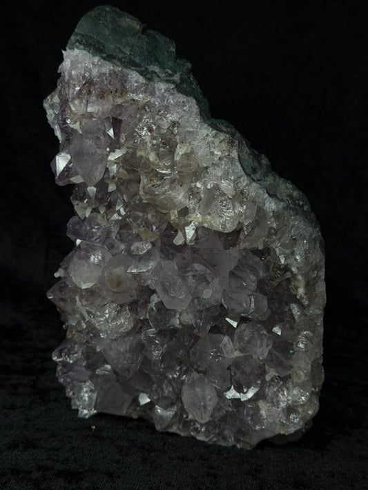 Brazilian Purple Amethyst Freeform with Green Jasper, Calcite and Inclusions - 146AA