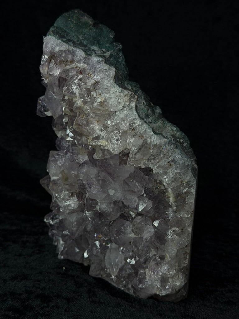 Brazilian Purple Amethyst Freeform with Green Jasper, Calcite and Inclusions - 146AA