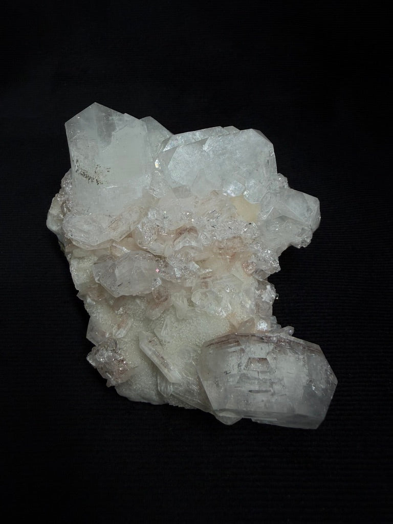 Quartz Cluster Statement Piece w/Clear Fluorite and Pink Stilbite - 170S