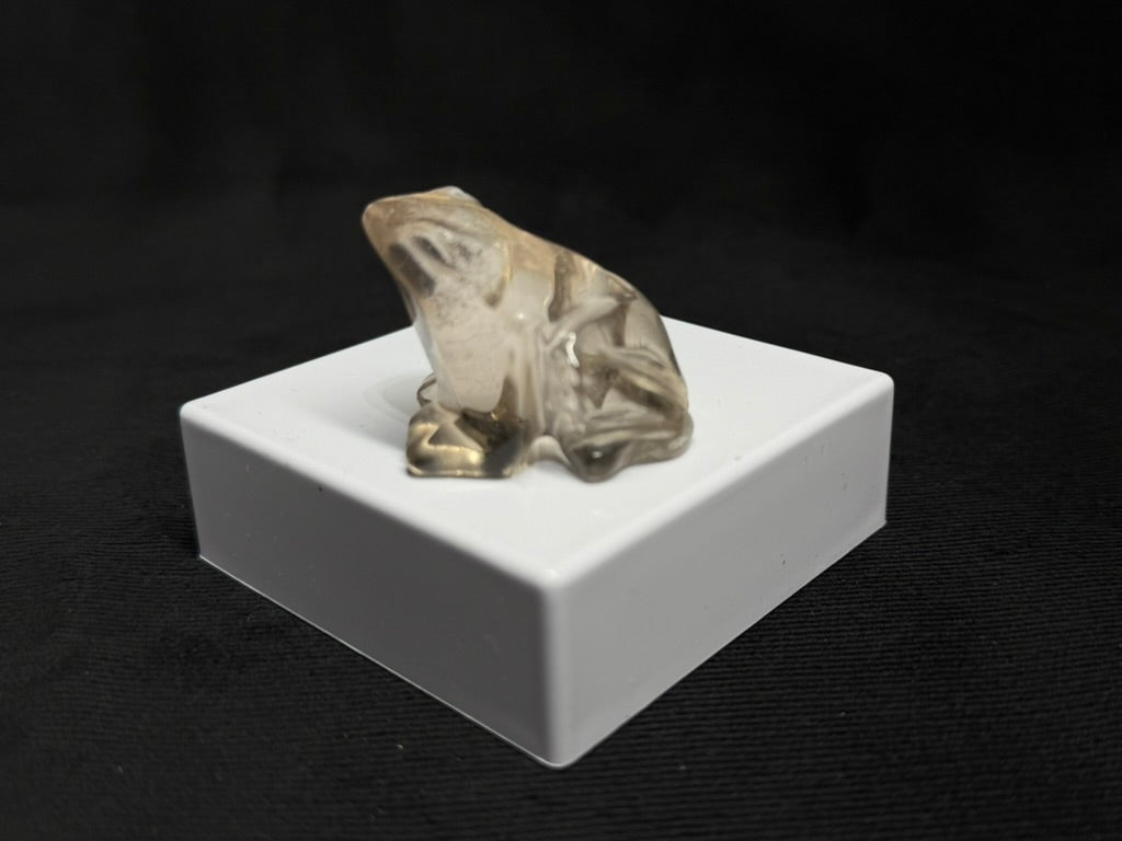 Smokey Quartz Hand Carved Frog - 60F