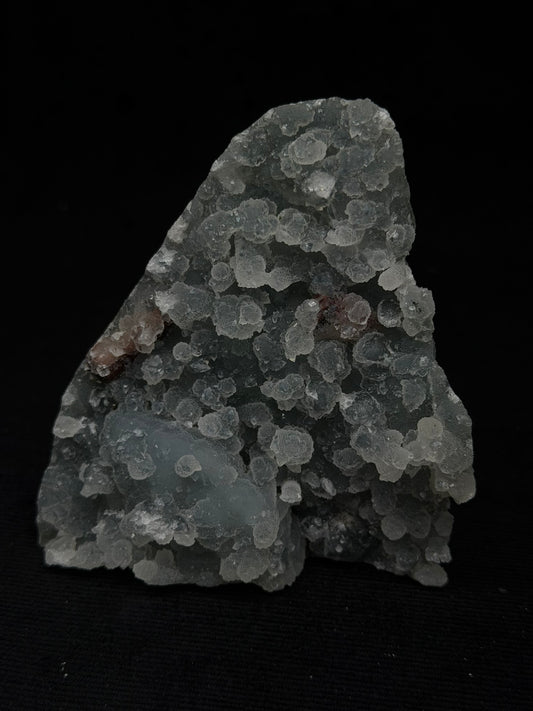 Sugary Blue & Grey Chalcedony Specimen with Chocolate Heulandite - 128SC