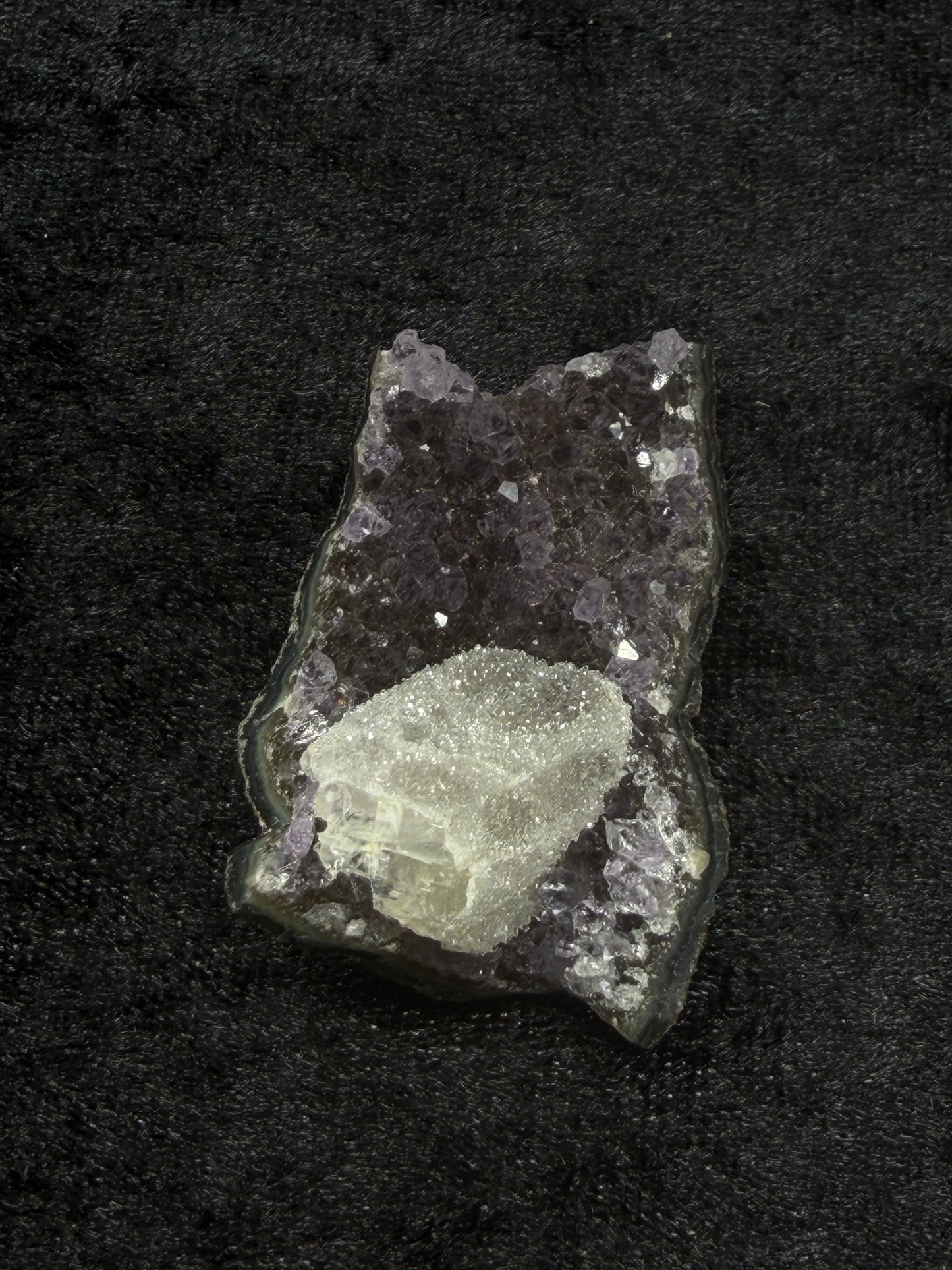 Brazilian Purple Amethyst Freeform with Sugary Calcite - 27CA