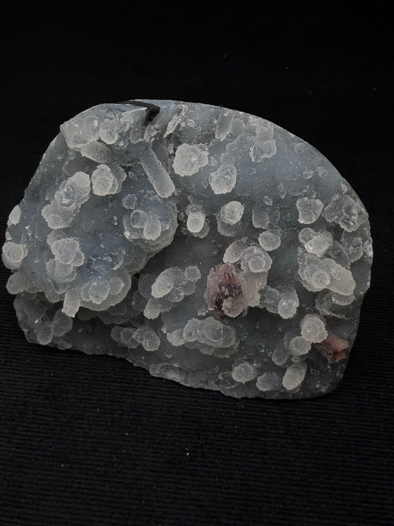 Sugary Blue & Grey Chalcedony Specimen with Chocolate Heulandite - 135CA