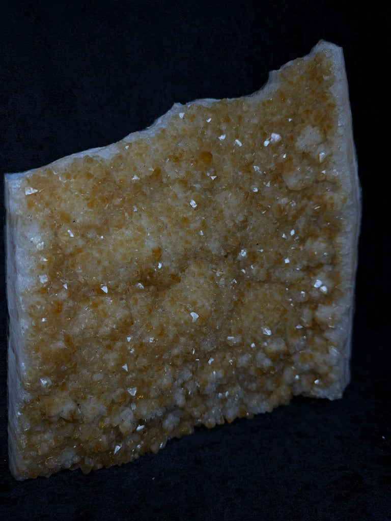 Citrine XXL Slab with Green and Brown Mosaic Jasper Backing - 595C