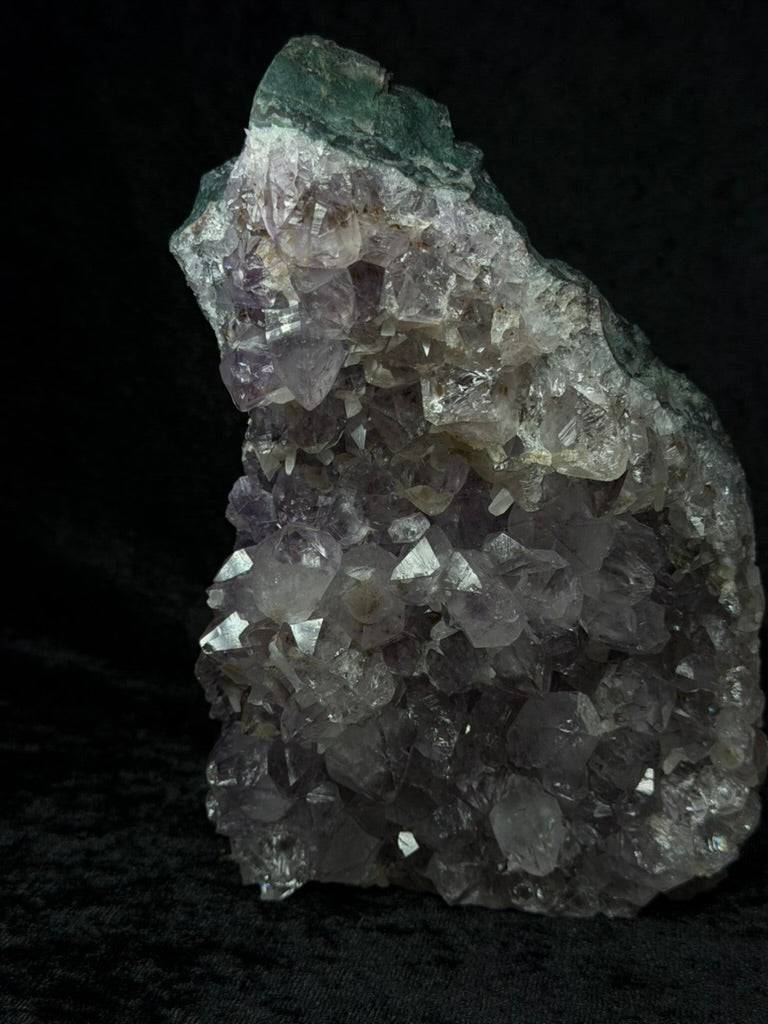 Brazilian Purple Amethyst Freeform with Green Jasper, Calcite and Inclusions - 146AA