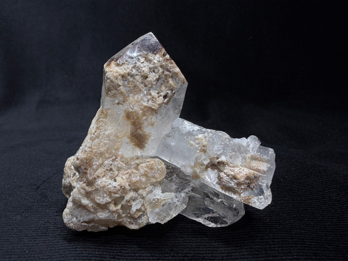 Colombian Quartz Cluster with Inclusions - 48W