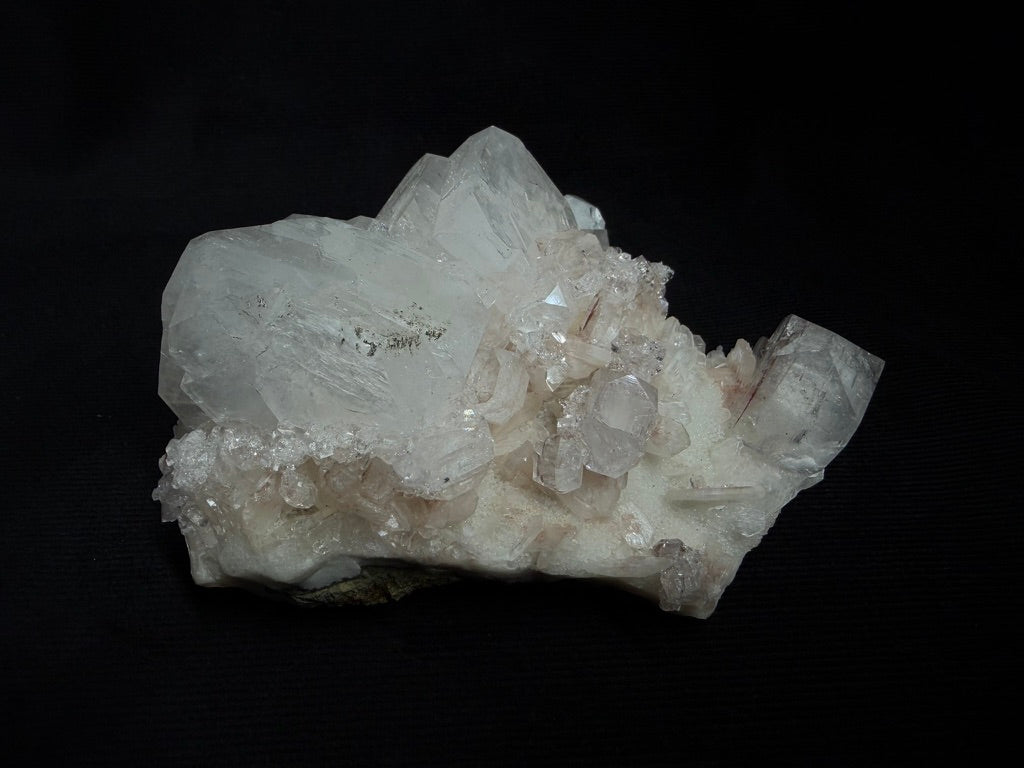 Quartz Cluster Statement Piece w/Clear Fluorite and Pink Stilbite - 170S