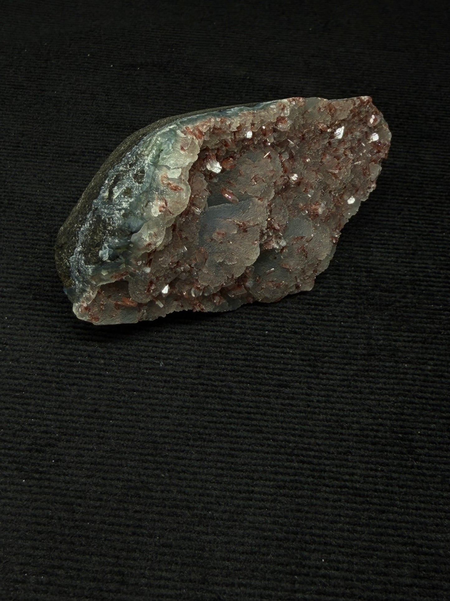Indian Blue & Grey Chalcedony with Chocolate Heulandite Specimen - 77CC