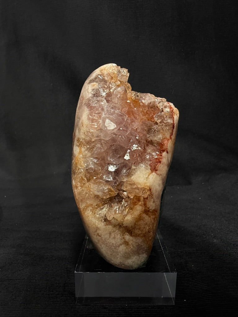 Brazilian Pink Amethyst Freeform with Red Hues - 99PA
