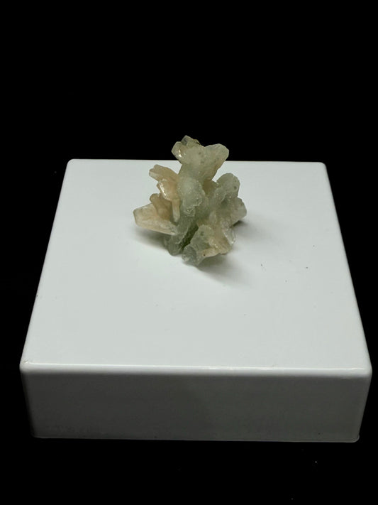 Blue Grey Mini Chalcedony with Peach Stilbite Specimen - 20D