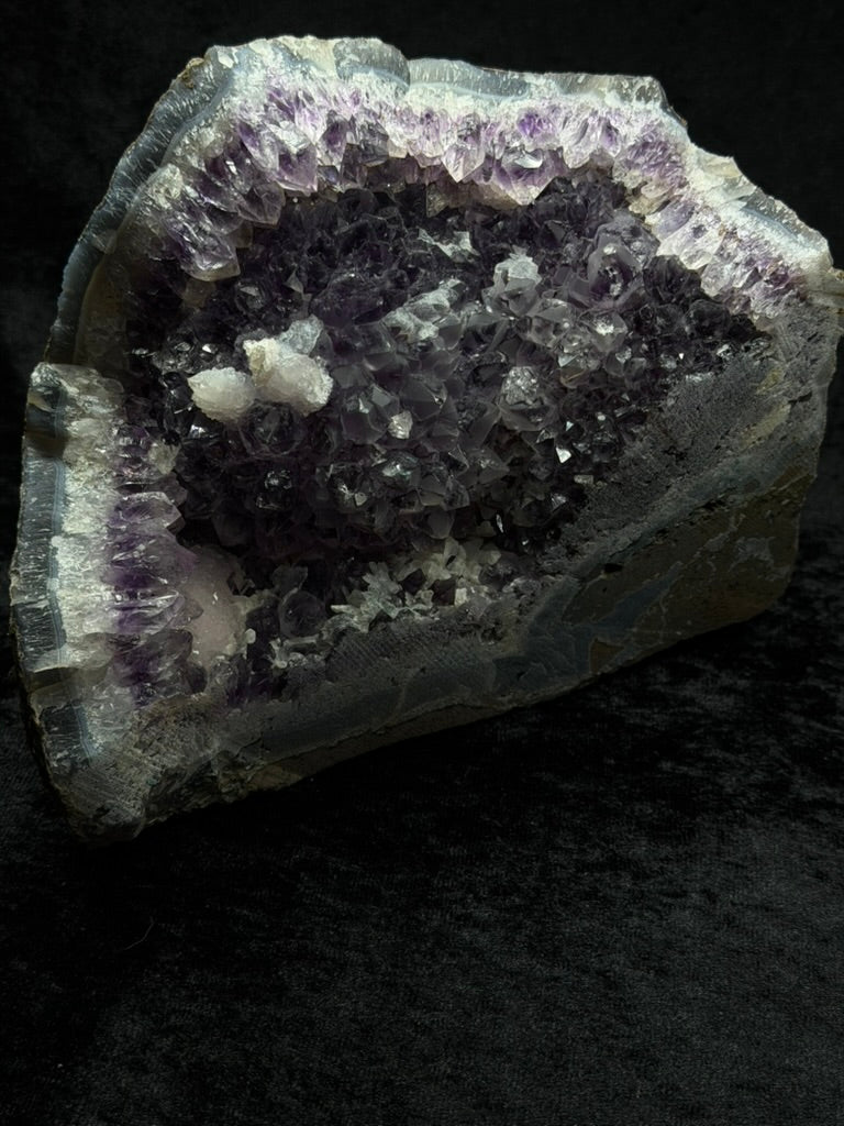 Brazilian Purple Amethyst Statement Piece with Sugary Calcite - 180A