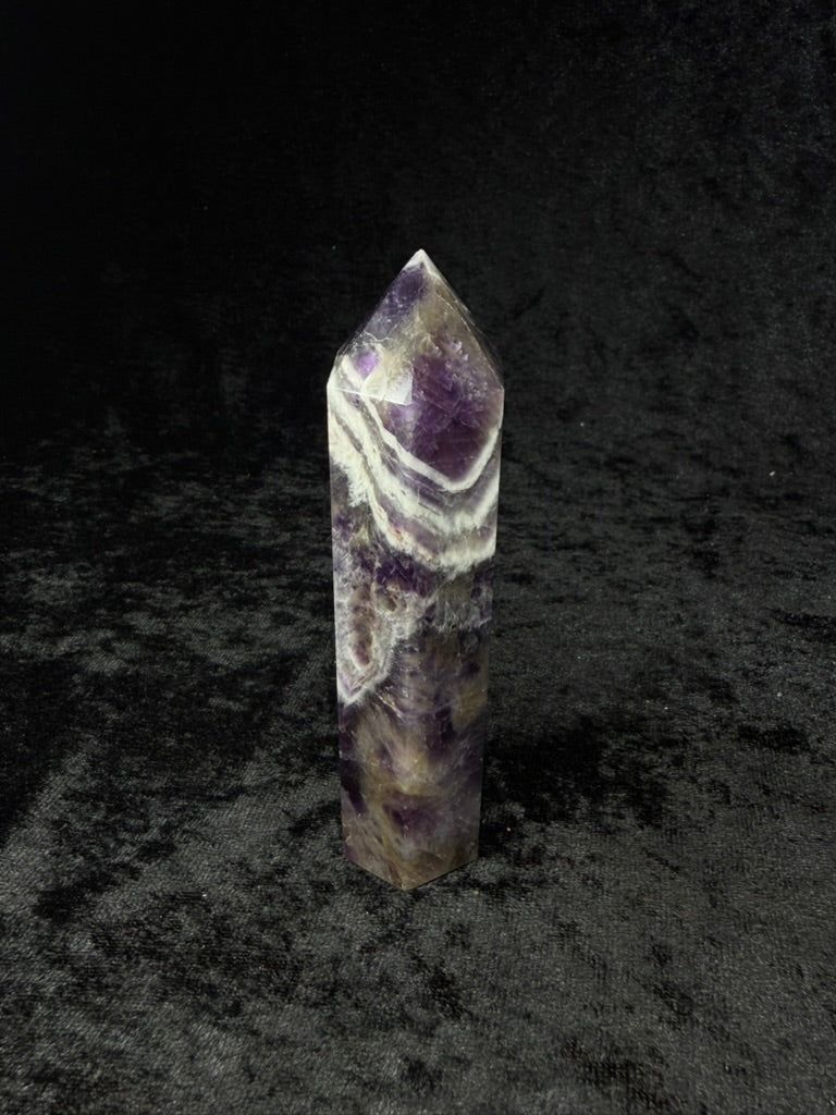 Brazilian Purple Chevron Amethyst Tower - 40AC