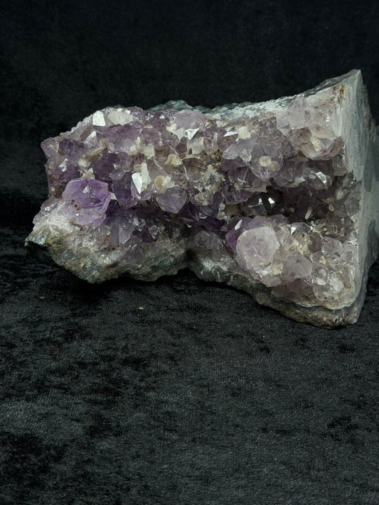 Brazilian Purple Amethyst Freeform with Green Jasper and Calcite - 88A