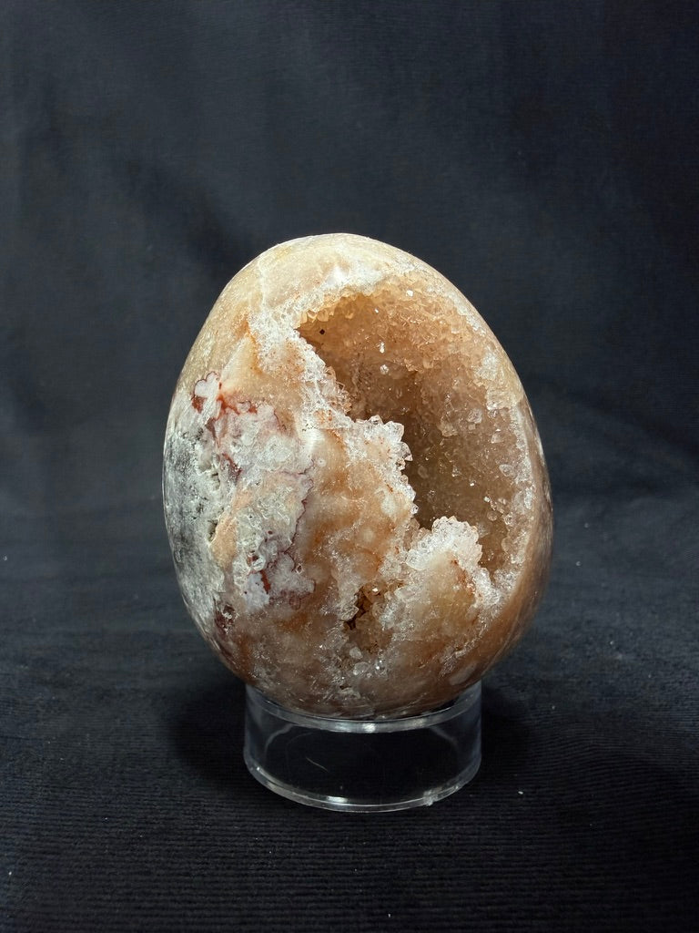 Brazilian Pink Amethyst EGG Freeform with Stand - 130E