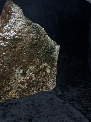 Citrine XXL Slab with Green and Brown Mosaic Jasper Backing - 595C