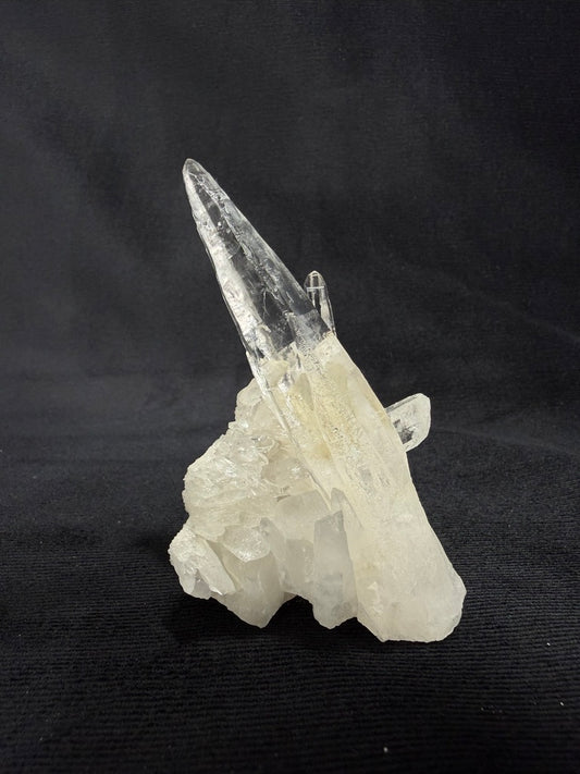 Brazilian Natural Laser Quartz Wand Cluster - "Rocket" 89P