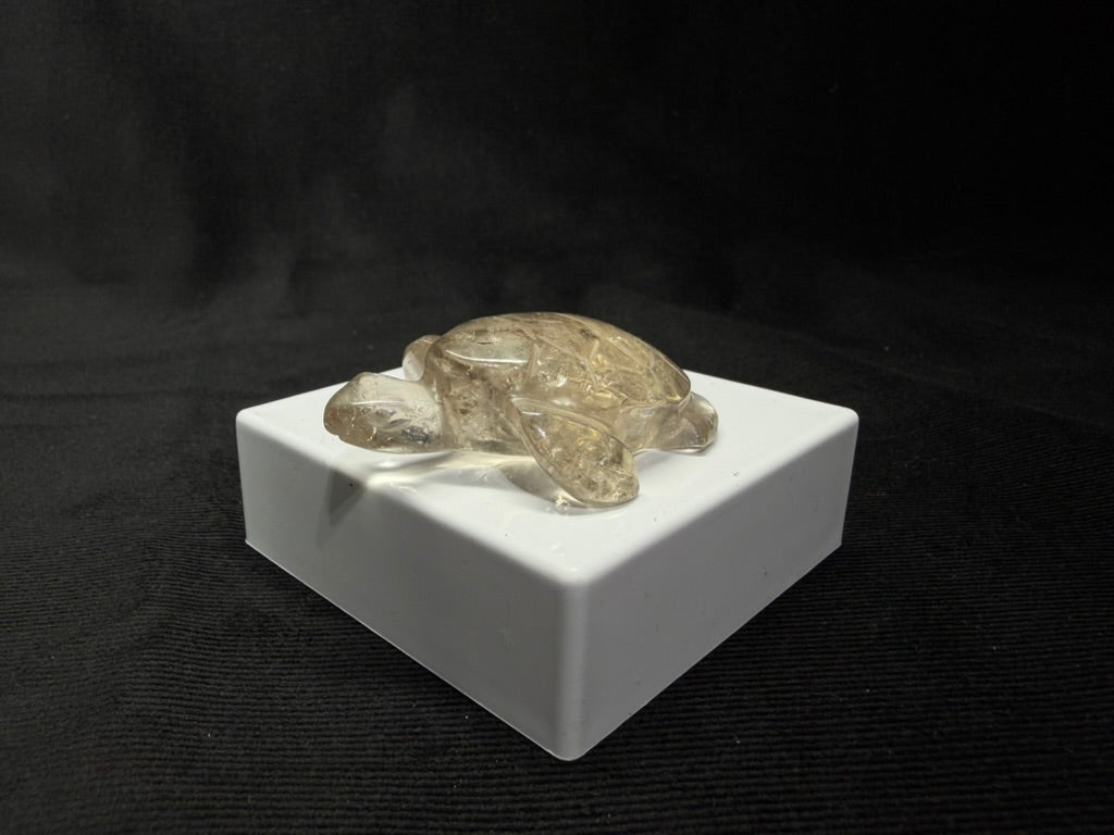 Smokey Quartz Hand Carved Turtle - 35T