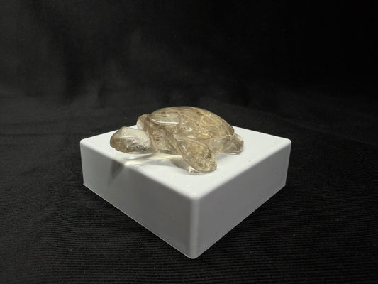 Smokey Quartz Hand Carved Turtle - 35T
