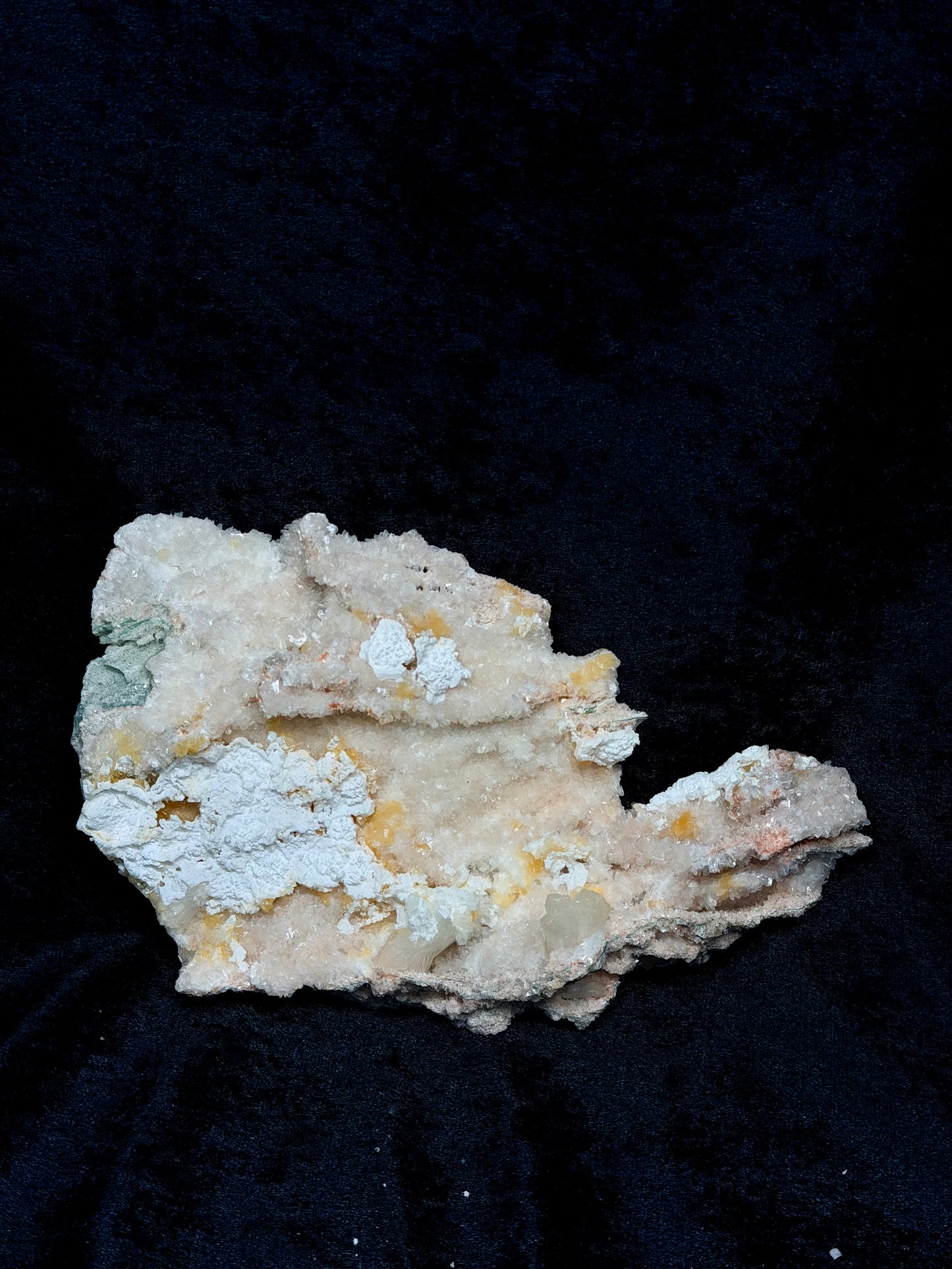 Pink Coral with Barite Crystal and Stilbite with Yellow Calcite - 182PC