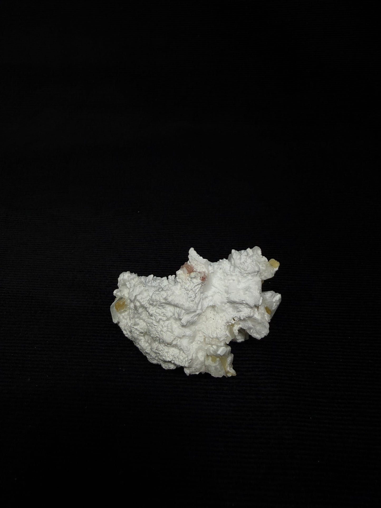 Barite Crystal with Hints of Pink Coral, Stilbite and Yellow Calcite - 22BC