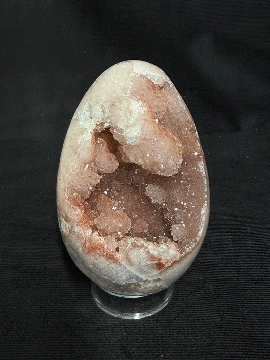 Brazilian Pink Amethyst EGG Freeform with Stand - 190E
