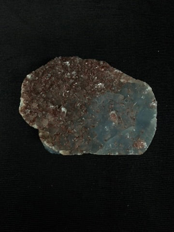 Indian Blue & Grey Chalcedony with Chocolate Heulandite Specimen - 135CC