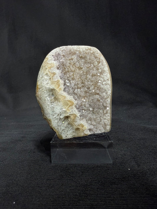 Brazilian Pink Amethyst Freeform with Golden Banding - 40A