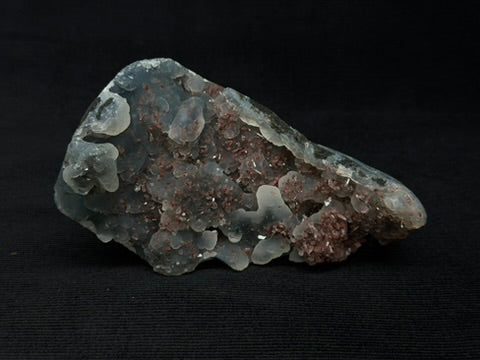 Indian Blue & Grey Chalcedony with Chocolate Heulandite Specimen - 240CH