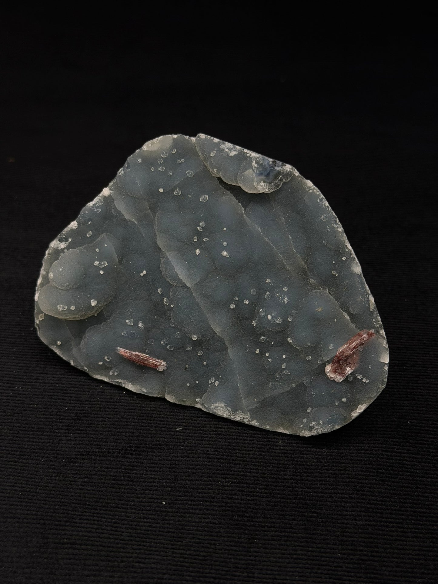 Indian Blue & Grey Chalcedony with Chocolate Heulandite Specimen - 118CC