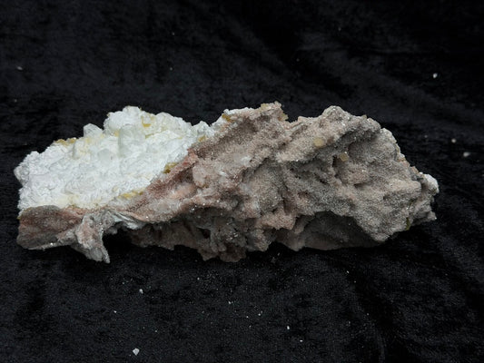 Pink Coral with Barite Crystal, with Stilbite and Yellow Calcite and Green Hues - 148PC
