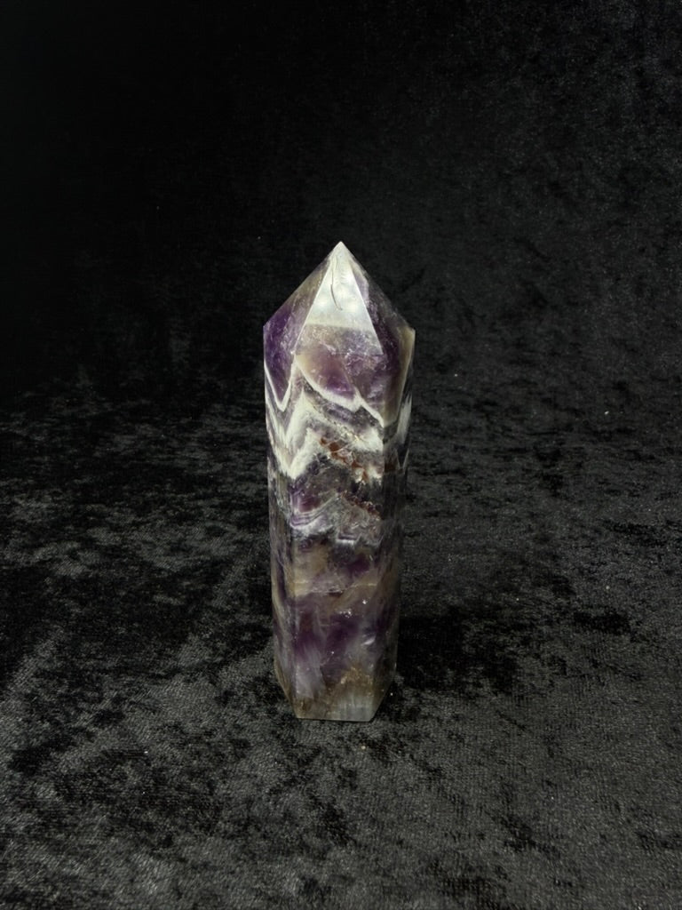 Brazilian Purple Chevron Amethyst Tower - 40AC