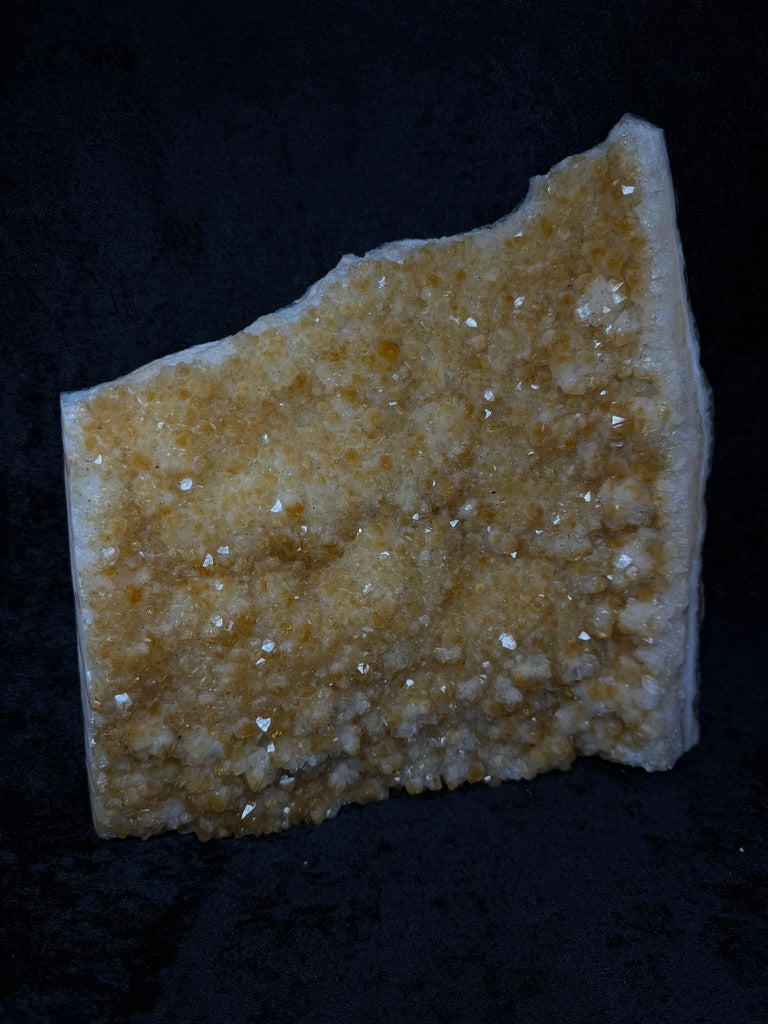 Citrine XXL Slab with Green and Brown Mosaic Jasper Backing - 595C
