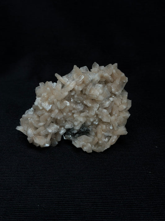 Peach Stilbite on Blue Grey Chalcedony Specimen - 88PS