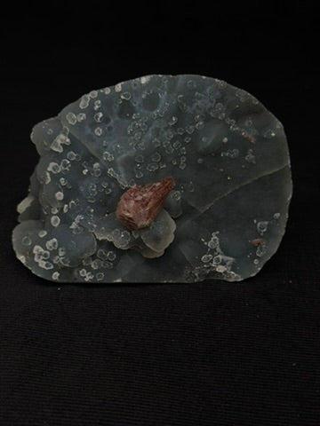 Indian Blue & Grey Chalcedony with Chocolate Heulandite Specimen - 168CC