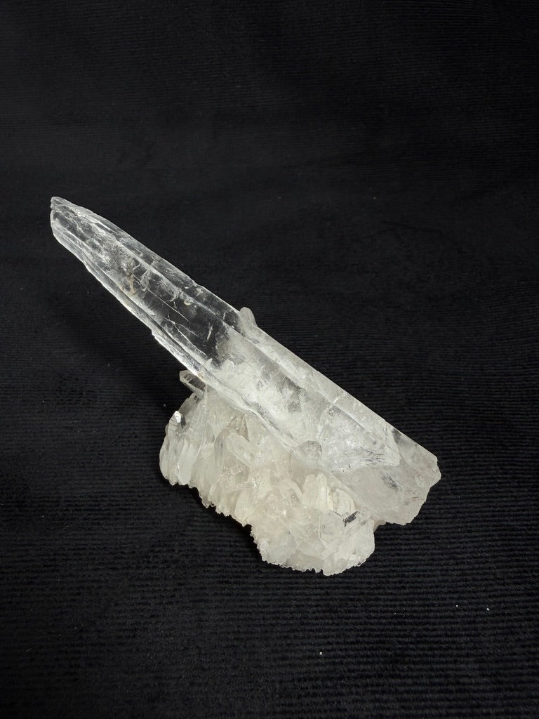 Brazilian Natural Laser Quartz Wand Cluster - "Rocket" 72P