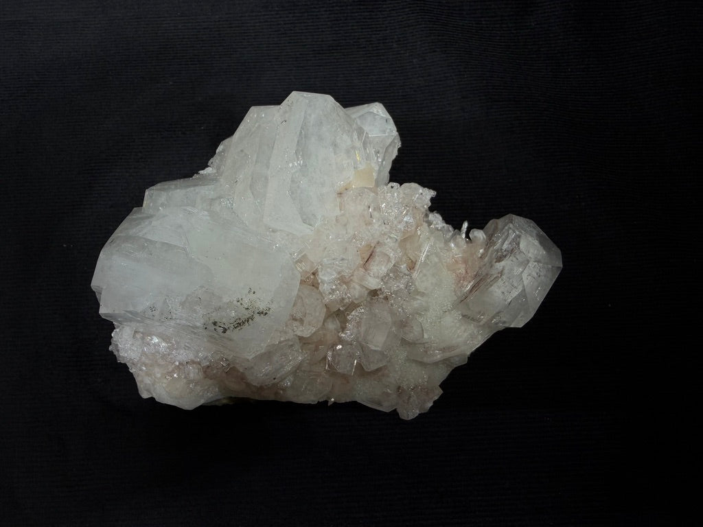Quartz Cluster Statement Piece w/Clear Fluorite and Pink Stilbite - 170S